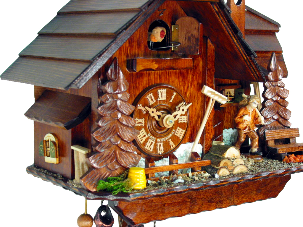 Kuckucksuhr 1-Tag-Werk "Kleiner Mühlenhof" – Bild 4
