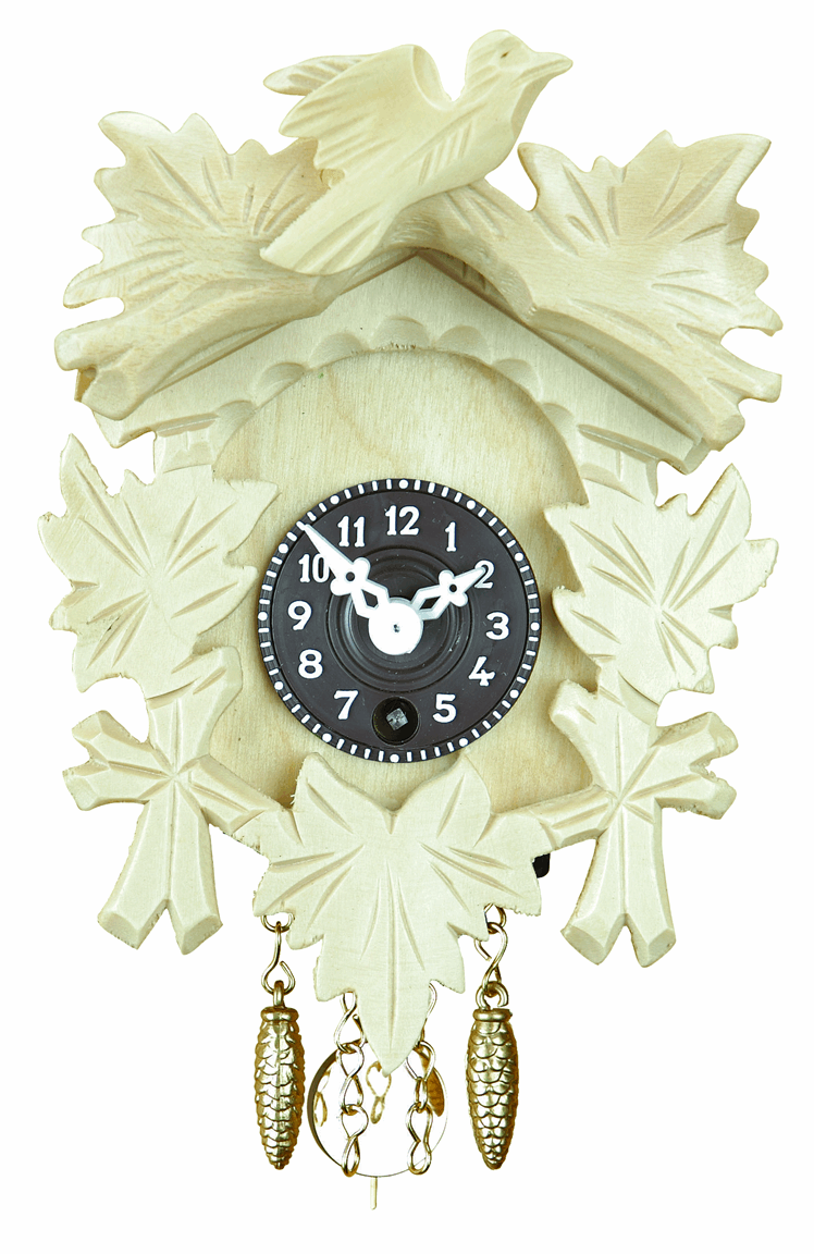 Miniatur-Uhr mechanisch 20 P natur