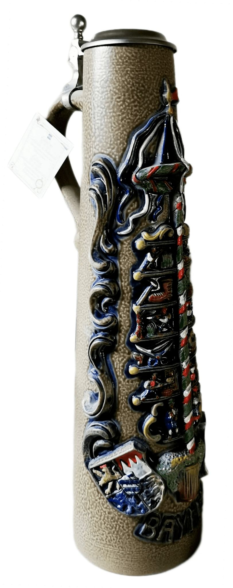 Maypole jug 2.0 liter stone brown, painted w. FLZD - Image 3