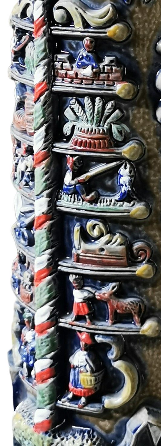 Maypole jug 2.0 liter stone brown, painted w. FLZD - Image 4