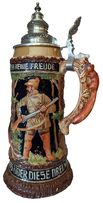 „Im Wald und auf der Heide“ Bierkrug 4 Liter