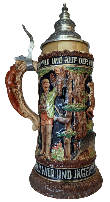 „Im Wald und auf der Heide“ Bierkrug 4 Liter – Bild 3