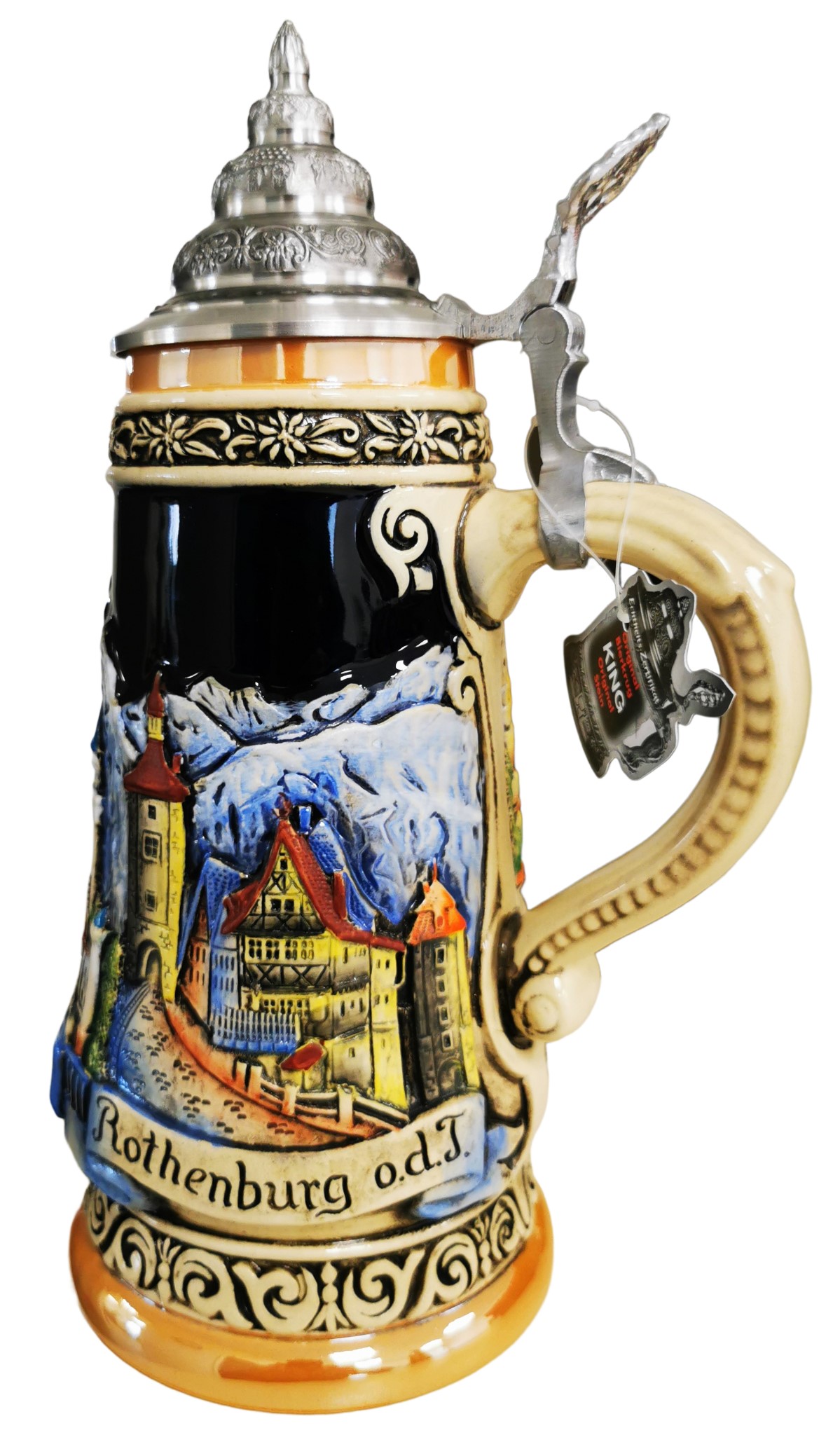 Romantische Strasse 1/2 Ltr. mit Zinndeckel – Bild 3