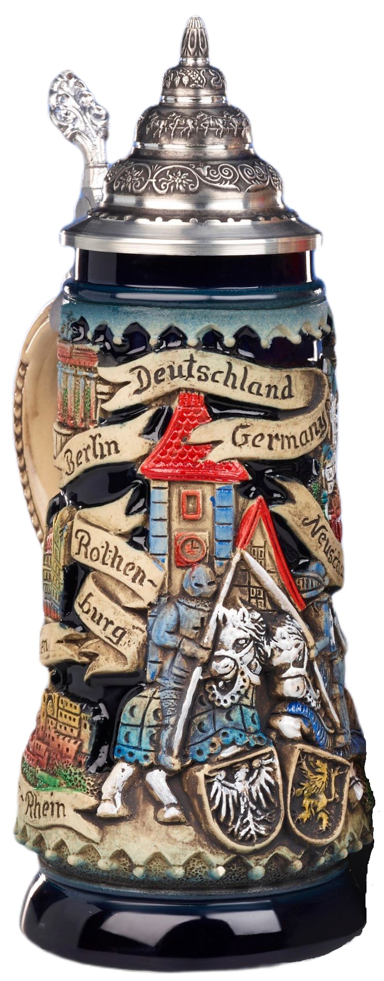 Deutschland Mittelalter Krug 0,5 Ltr, bemalt
