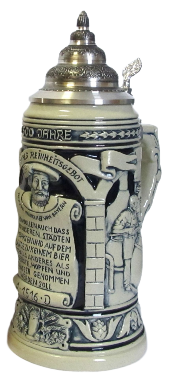 Reinheitsgebot 1.0 L, Steingrau, Zinndeckel – Bild 3