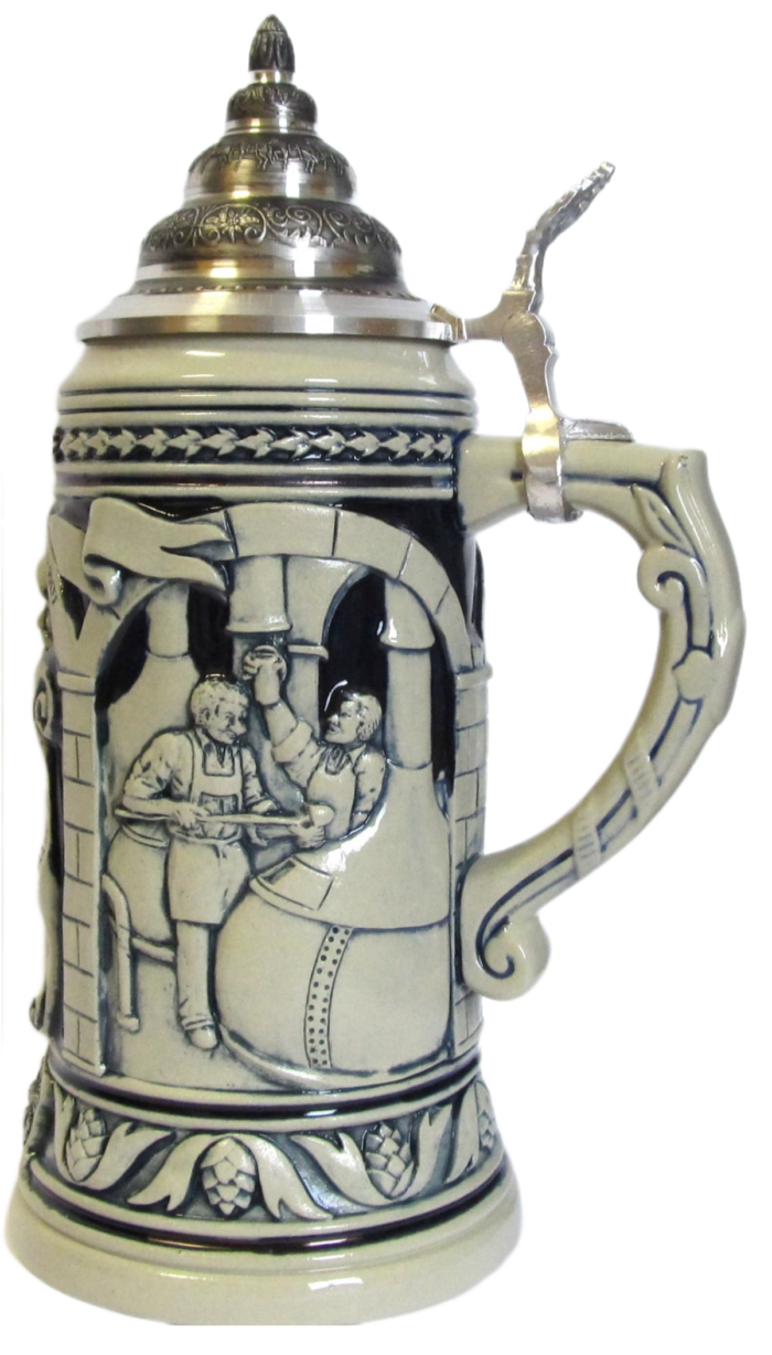 Reinheitsgebot 1.0 L, Steingrau, Zinndeckel – Bild 4