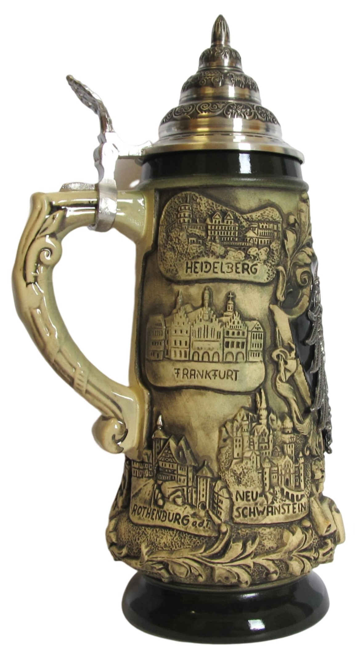 Deutschland Krug altdeutscher Zinnadler einf., rusti einf. 1/2 ltr, ZD – Bild 2