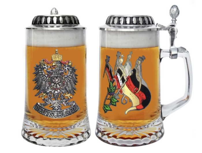 Sternboden Seidel 0,4L mit ZA Deutschland, Zinndeckel