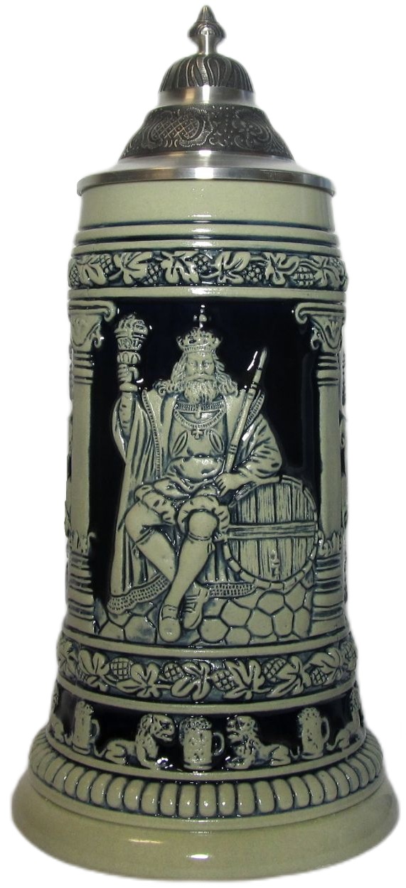 Gambrinus Krug 3/4 ltr., , steingrau, Thewalt 1893