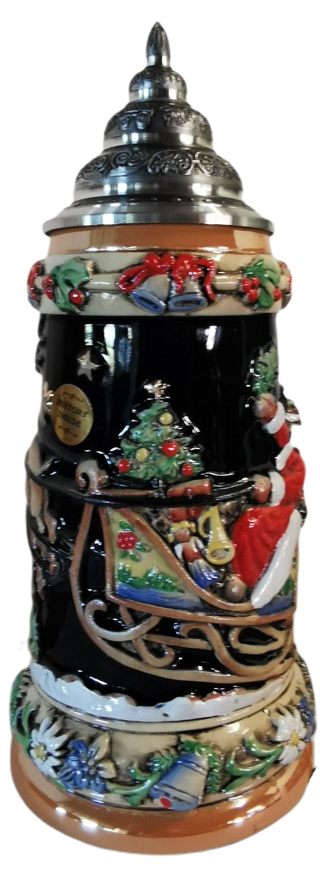 Weihnachtsmann im Schlitten Bierkrug – Bild 5