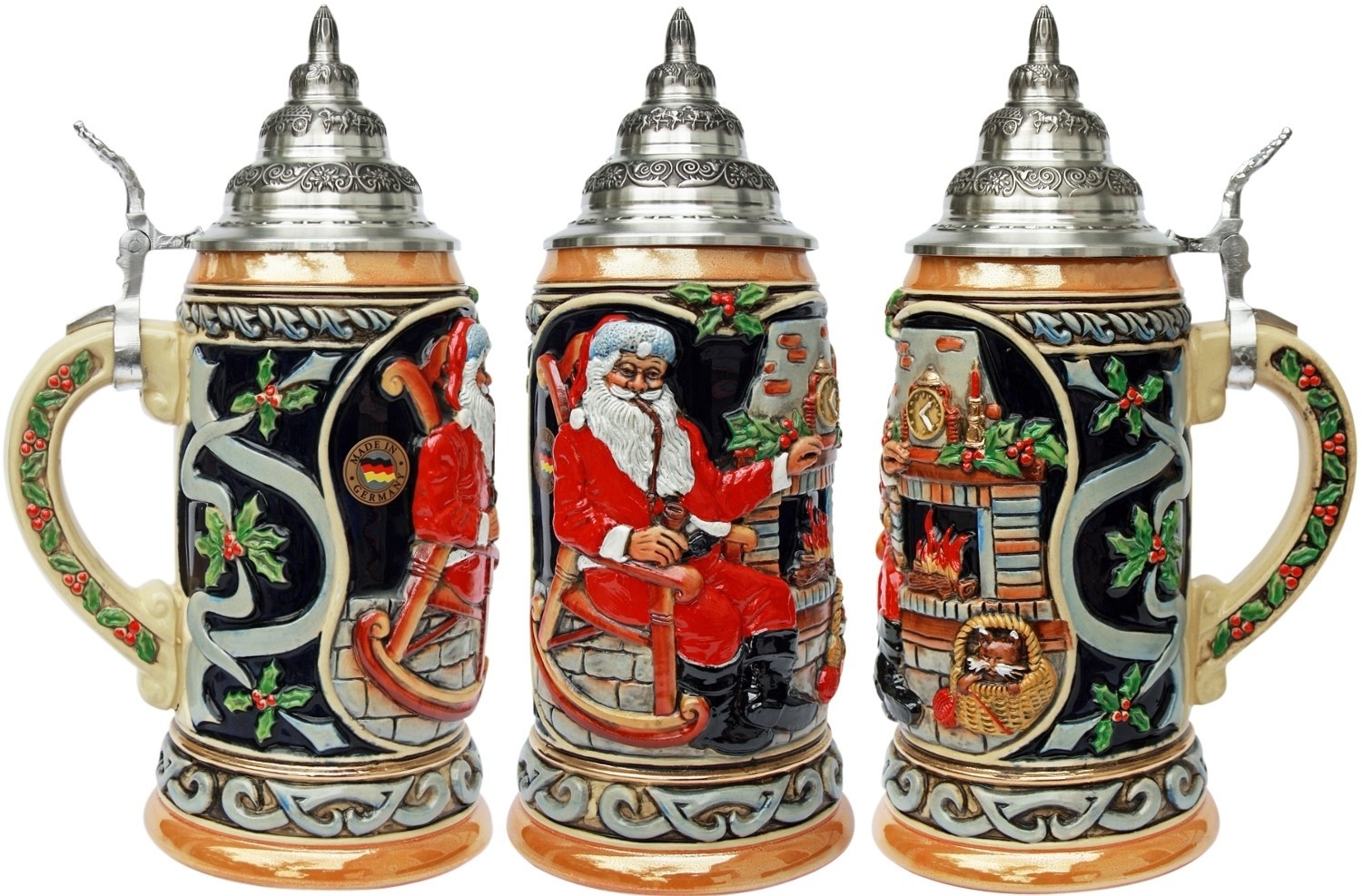 Weihnachtsmann daheim, KO, bem