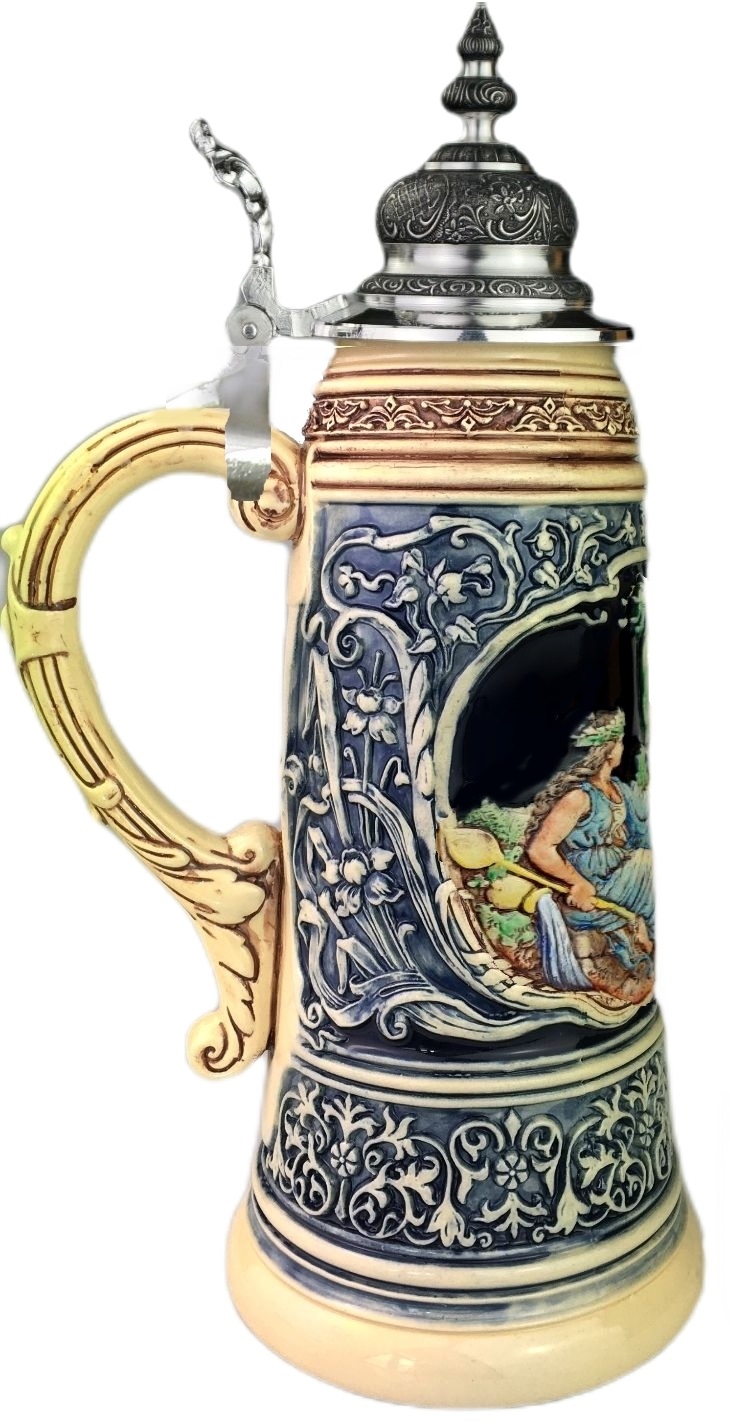 Limität 2021 Vater Rhein & Mutter Mosel Bierkrug, bemalt – Bild 5