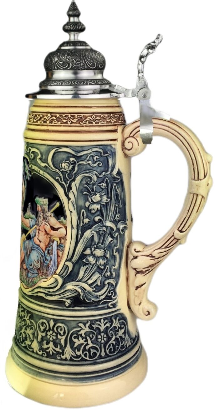 Limität 2021 Vater Rhein & Mutter Mosel Bierkrug, bemalt – Bild 4