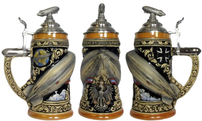 Zeppelin Krug 3/4 Liter handbemalt – Bild 3