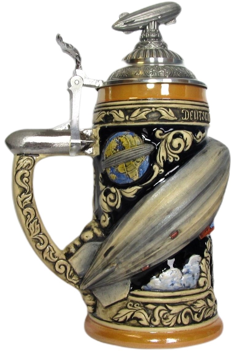 Zeppelin Krug 3/4 Liter handbemalt – Bild 2