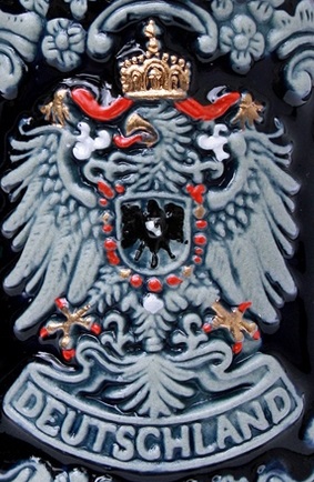 Deutschlandadler Reliefkrug bemalt 0,5 Liter – Bild 3