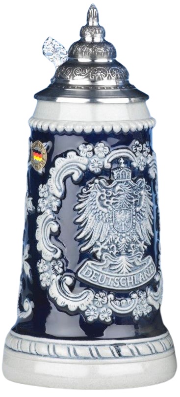 Deutschlandadler Reliefkrug Steingrau 0,5 Liter