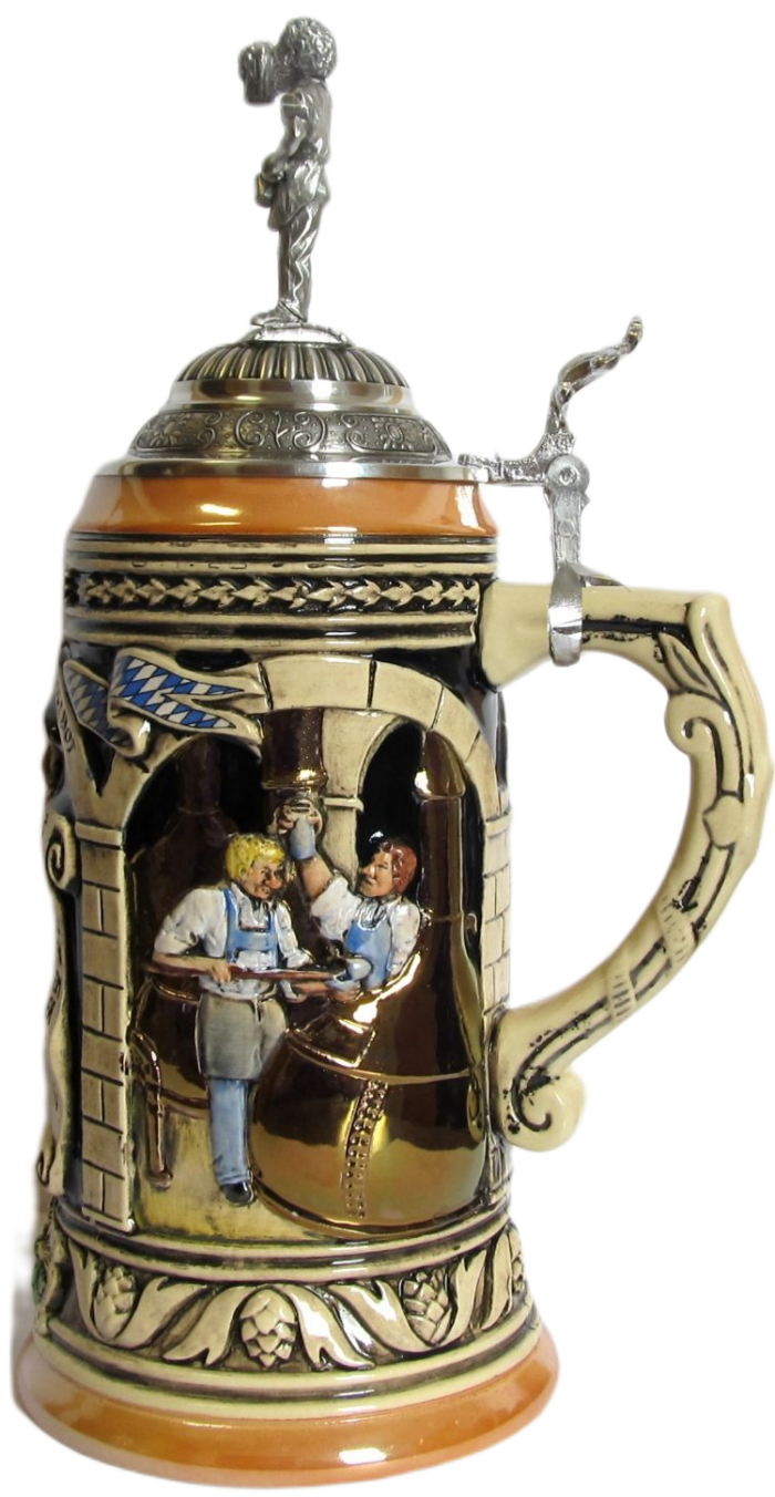 Reinheitsgebot 1.0 L, Kobalt, bemalt, Zinnfigur Brauer – Bild 4