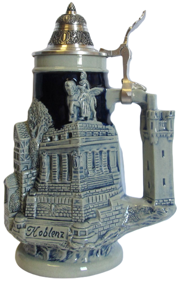 Rheinland Krug 1/3 ltr., steingrau, Thewalt 1893 – Bild 3