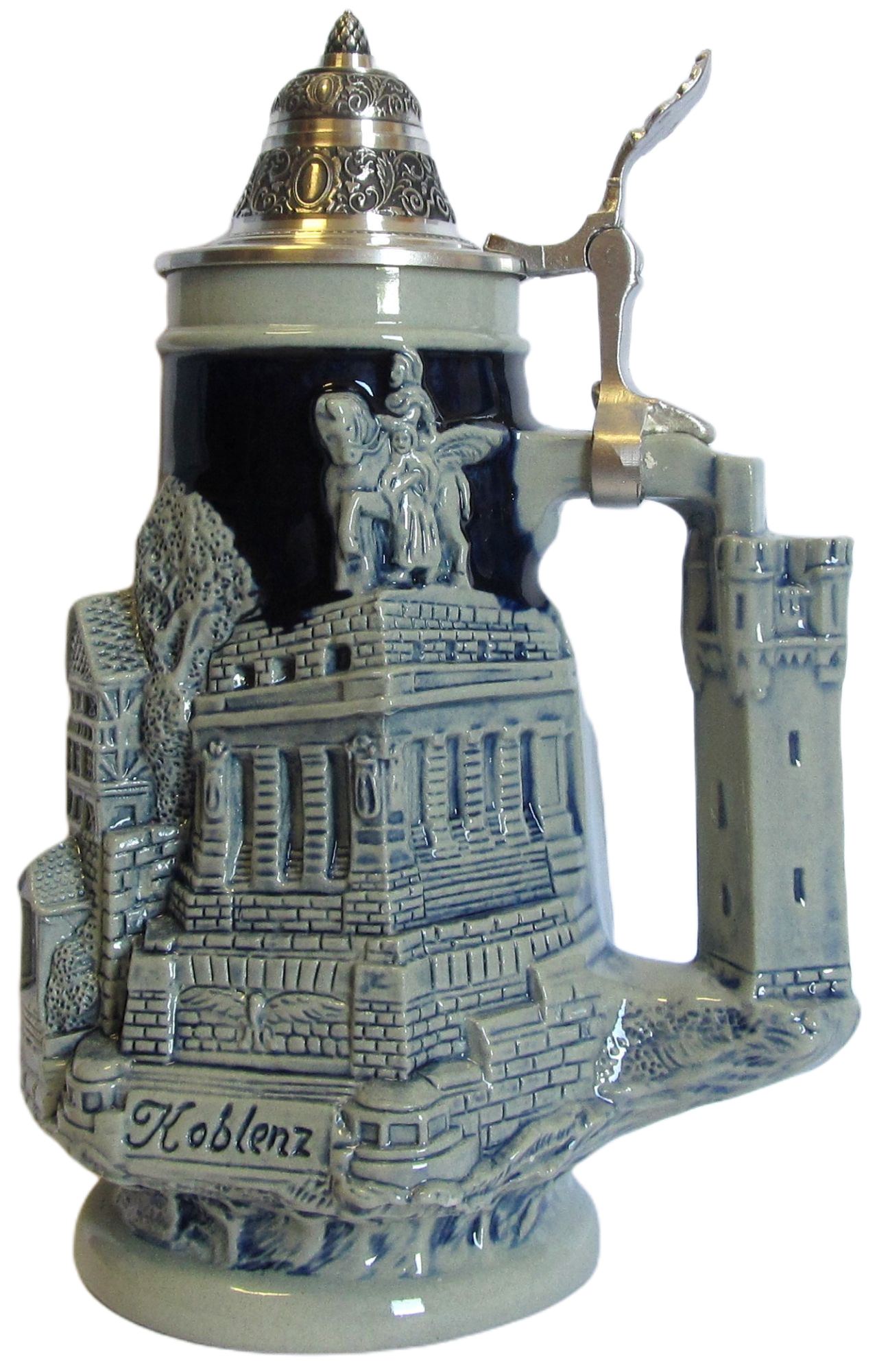 Rheinland Krug 1/3 ltr., steingrau, Thewalt 1893 – Bild 3
