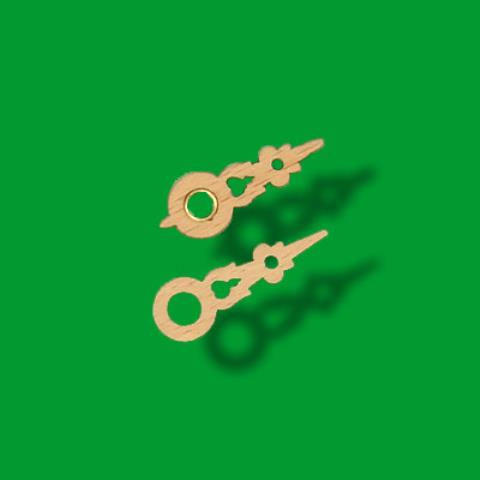 Pair of hands 30mm & 32mm - wood with brass bushing