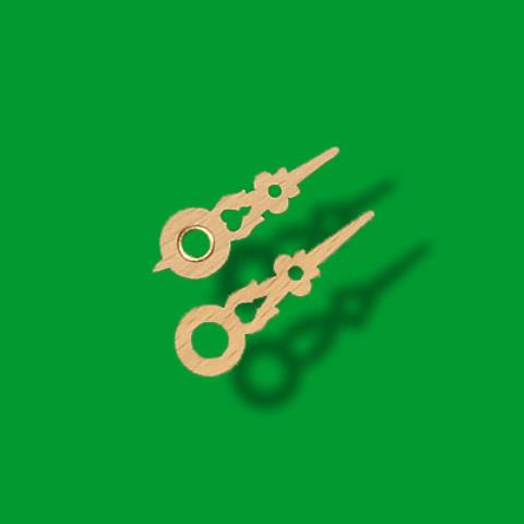 Pair of hands 31mm & 38mm - wood with brass bushing