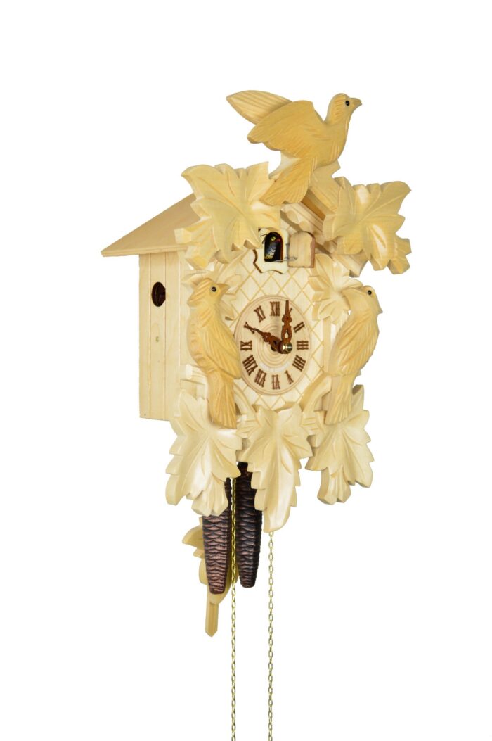 Kuckucksuhr 7-Laub, 3-Vögel – Bild 4