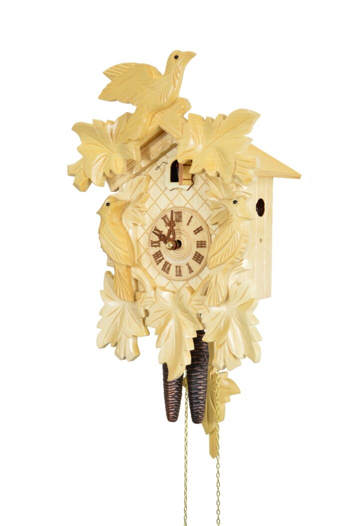 Kuckucksuhr 7-Laub, 3-Vögel – Bild 3