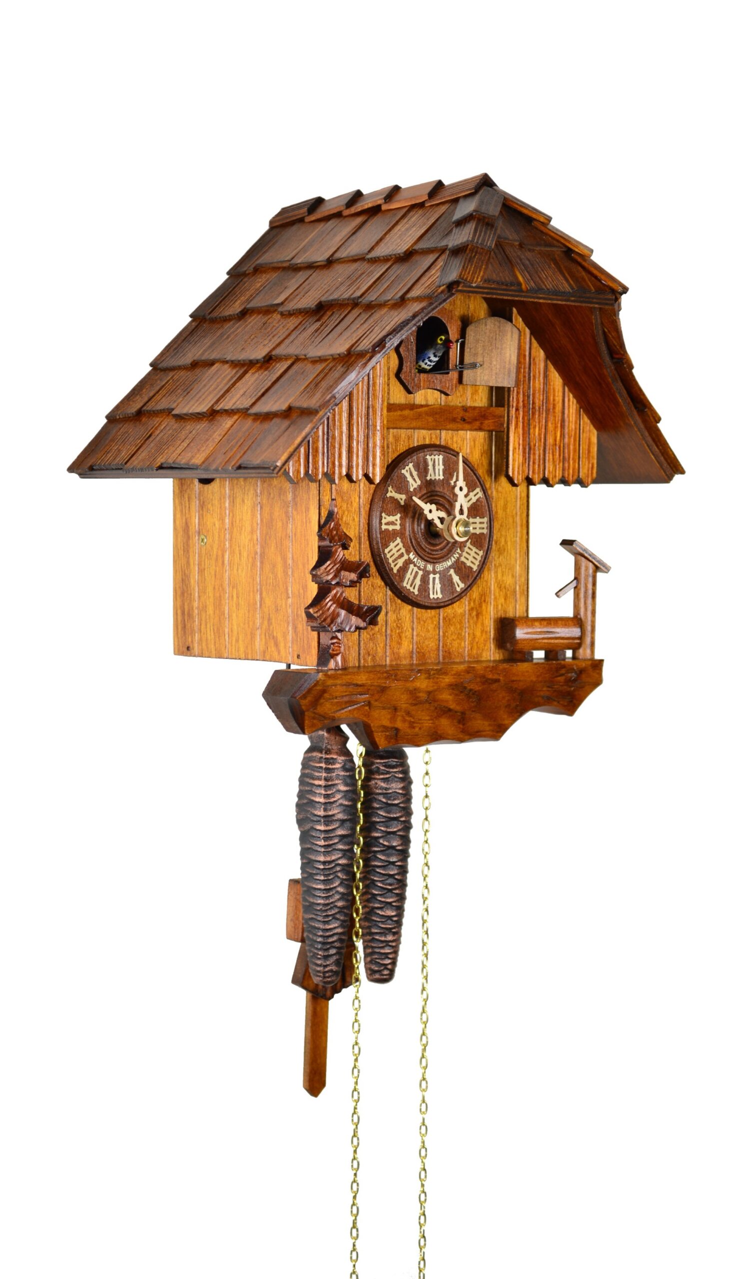 Kuckucksuhr Haus mit Trog und Baum – Bild 4