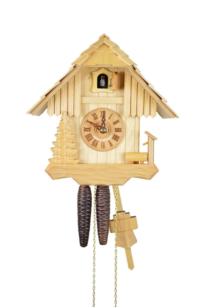Kuckucksuhr Haus mit Trog und Baum