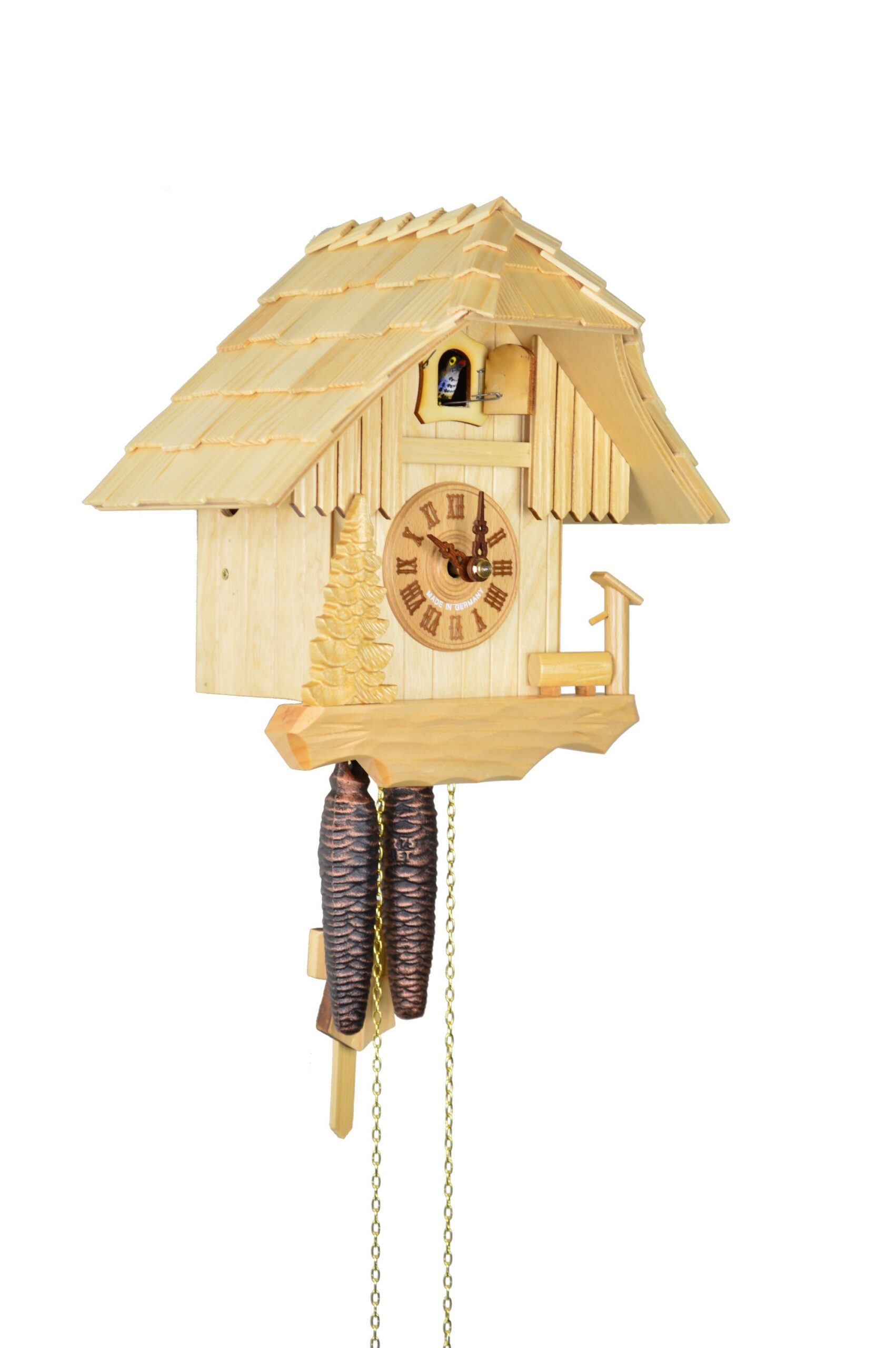 Kuckucksuhr Haus mit Trog und Baum – Bild 3