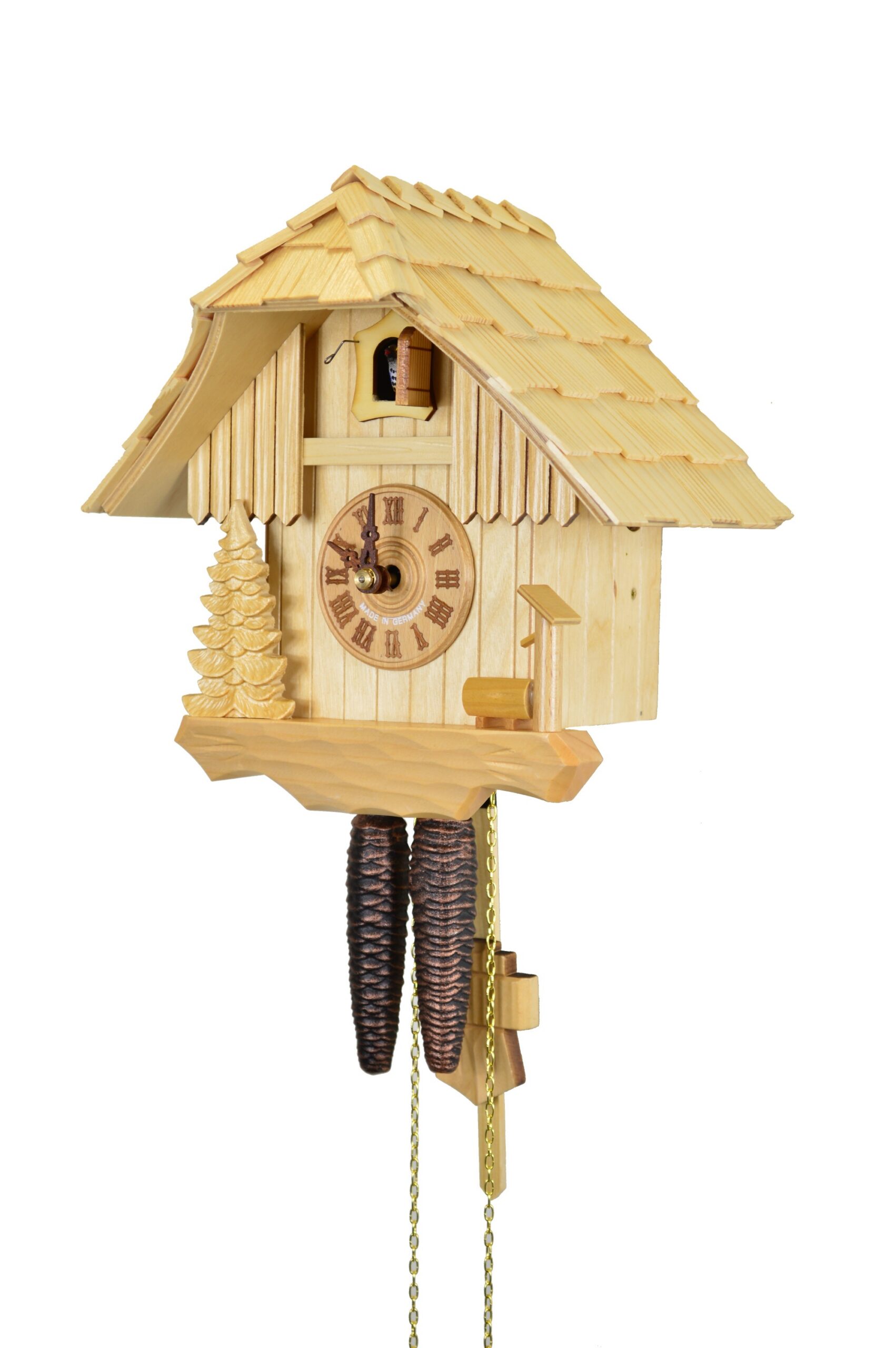 Kuckucksuhr Haus mit Trog und Baum – Bild 4