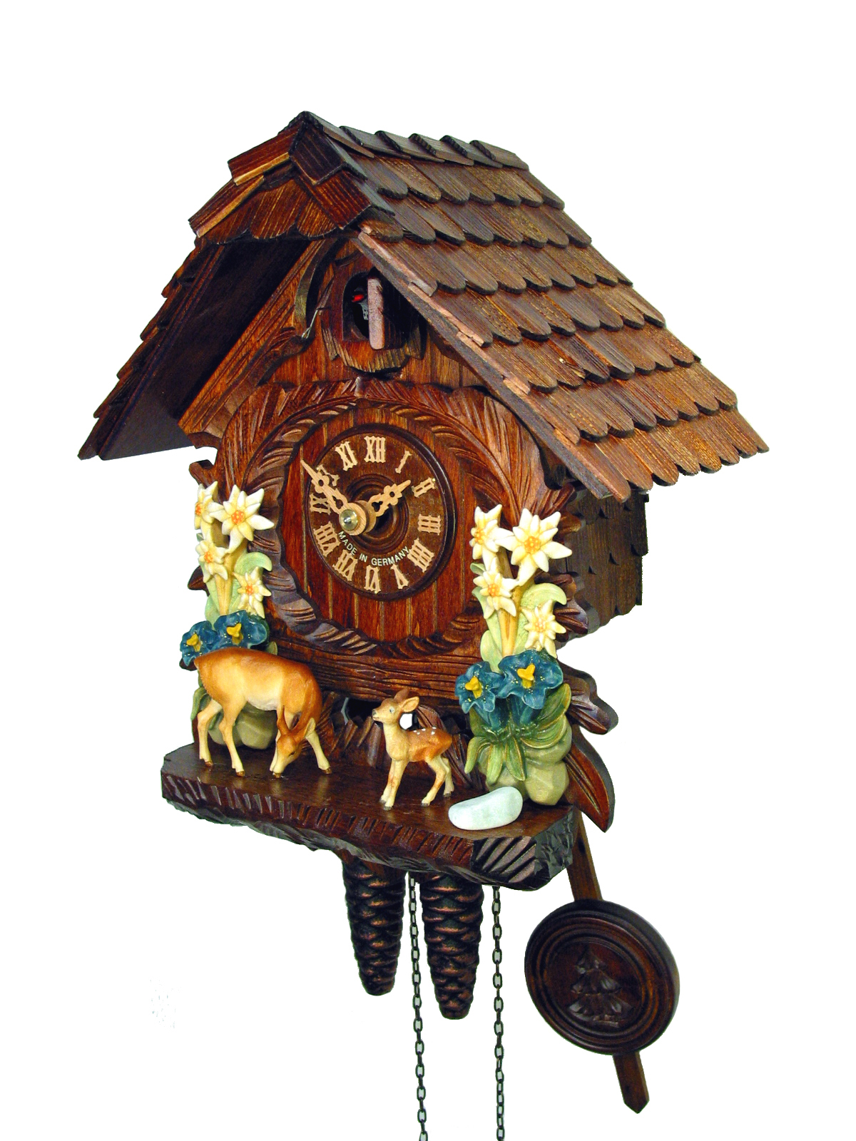 Kuckucksuhr Enzian & Edelweiß – Bild 2