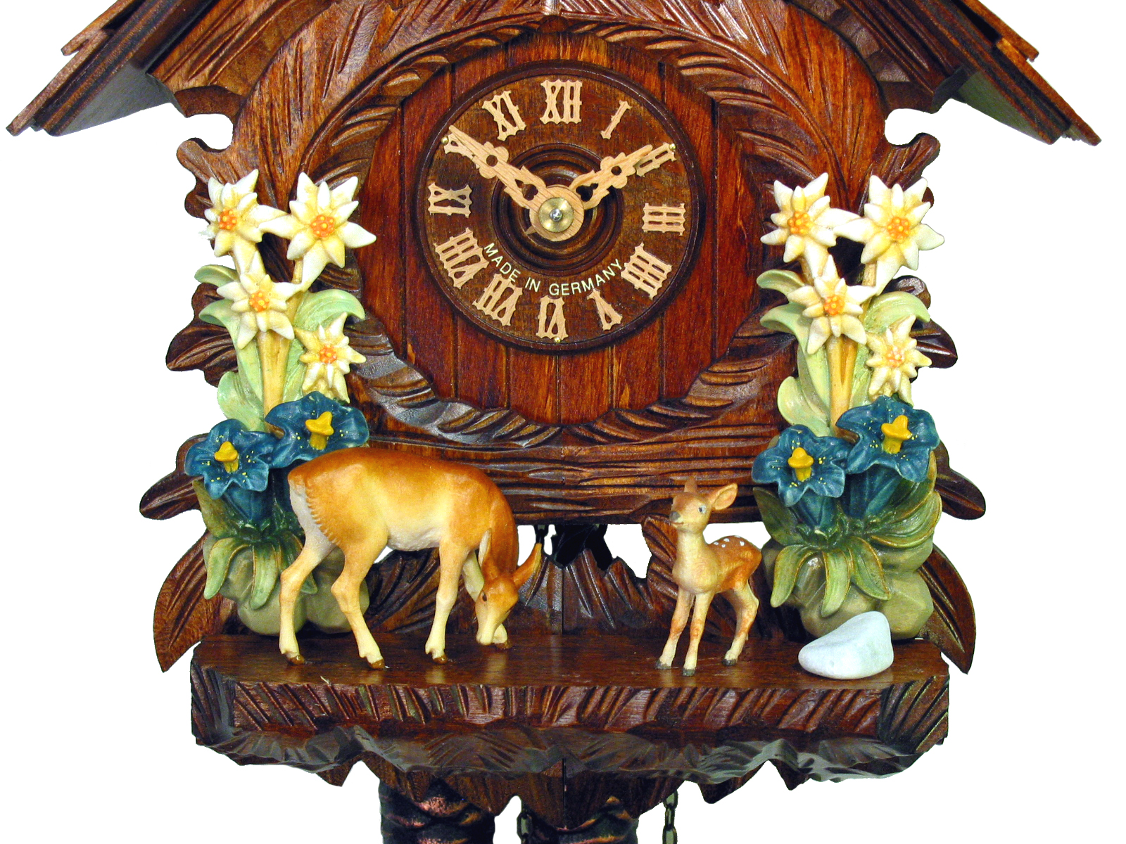 Kuckucksuhr Enzian & Edelweiß – Bild 4