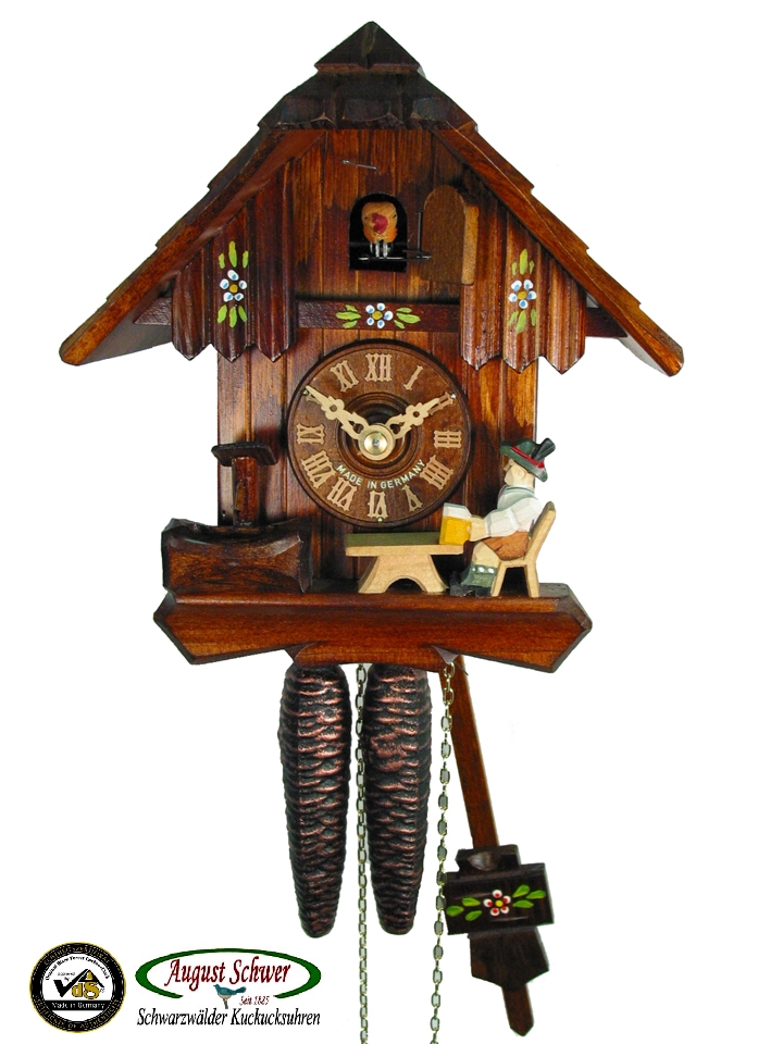 Kuckucksuhr Biertrinker