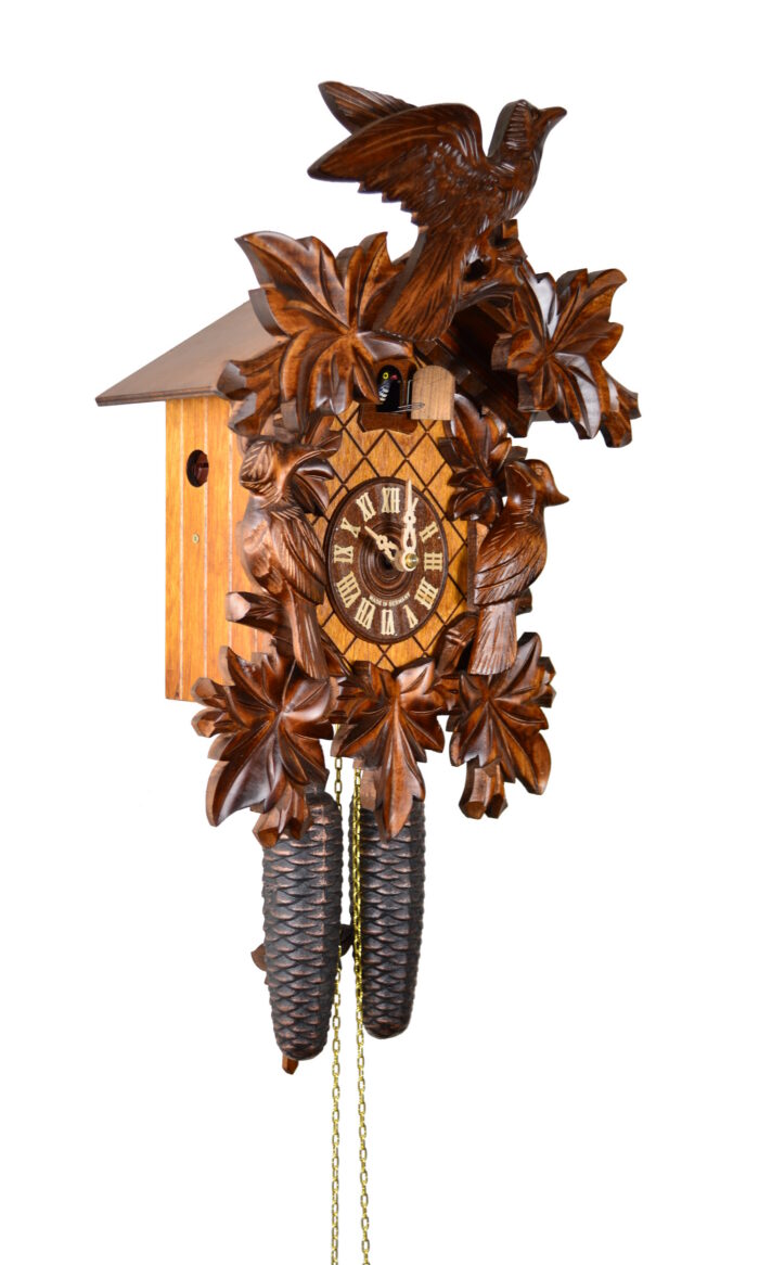 Kuckucksuhr 7-Laub mit 3 Vögeln – Bild 4