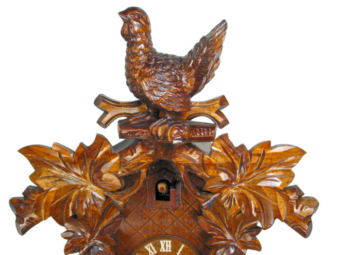 Kuckucksuhr Schnitzerei Auerhahn – Bild 4
