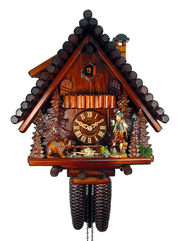 Kuckucksuhr Blockhütte Jäger & Bär