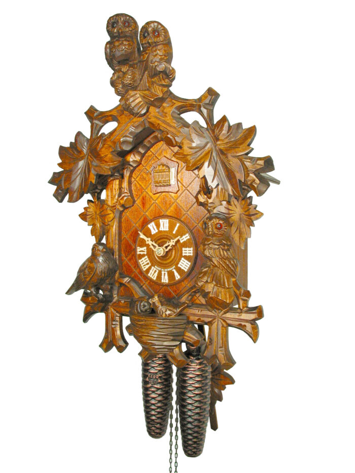 Kuckucksuhr Eulen-Uhr – Bild 2