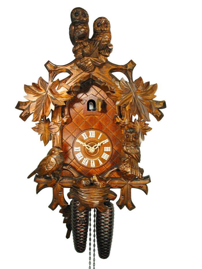 Kuckucksuhr Eulen-Uhr