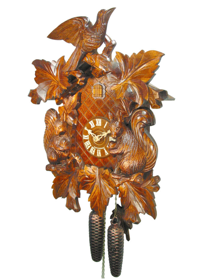 Kuckucksuhr Eichhörnchenuhr – Bild 3