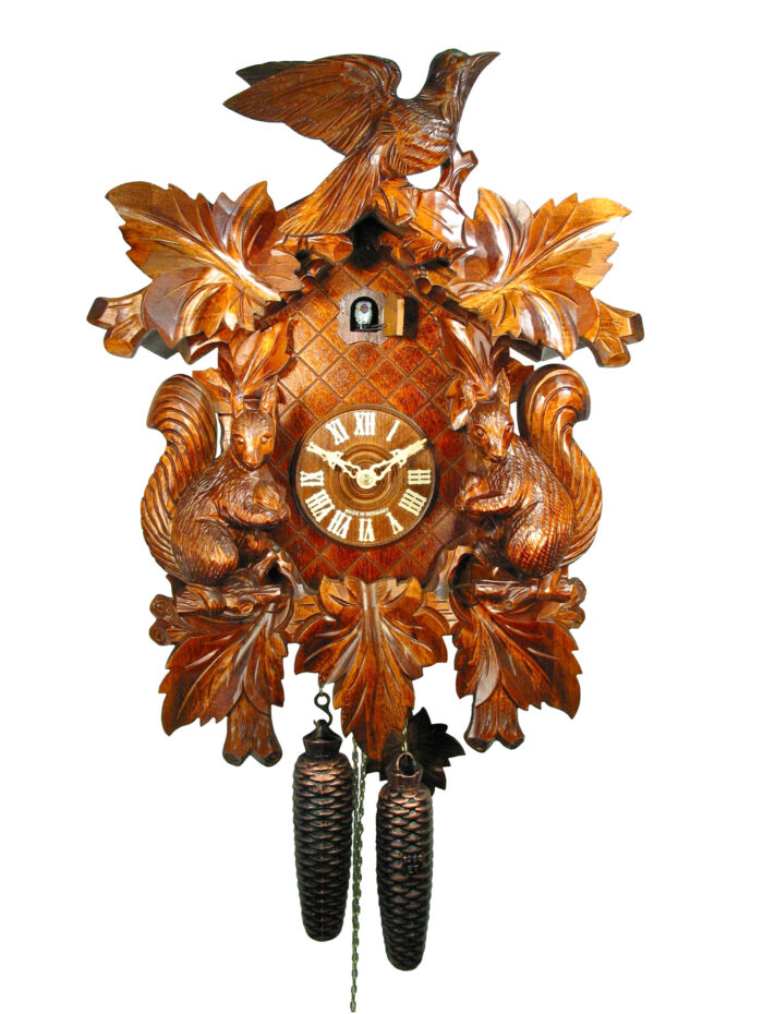 Kuckucksuhr Eichhörnchenuhr