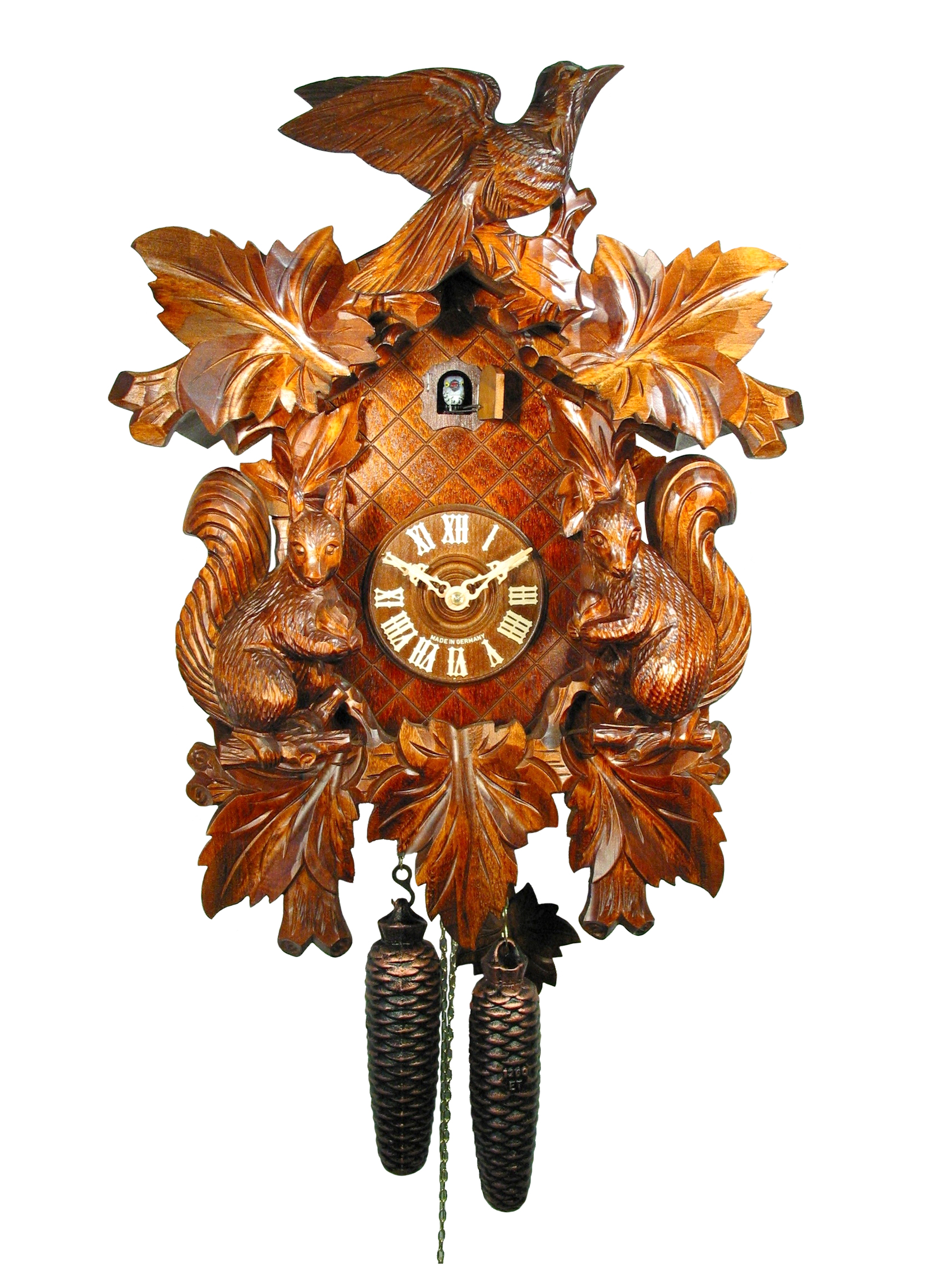 Kuckucksuhr Eichhörnchenuhr