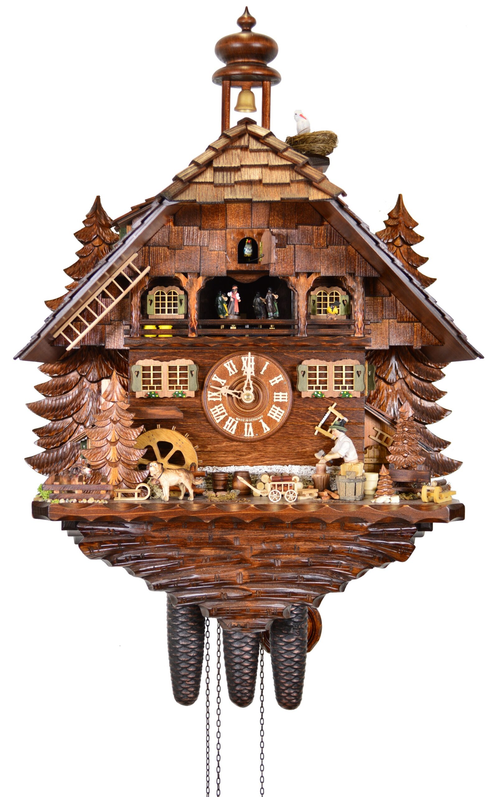 Kuckucksuhr Schwarzwaldhof Holzhacker