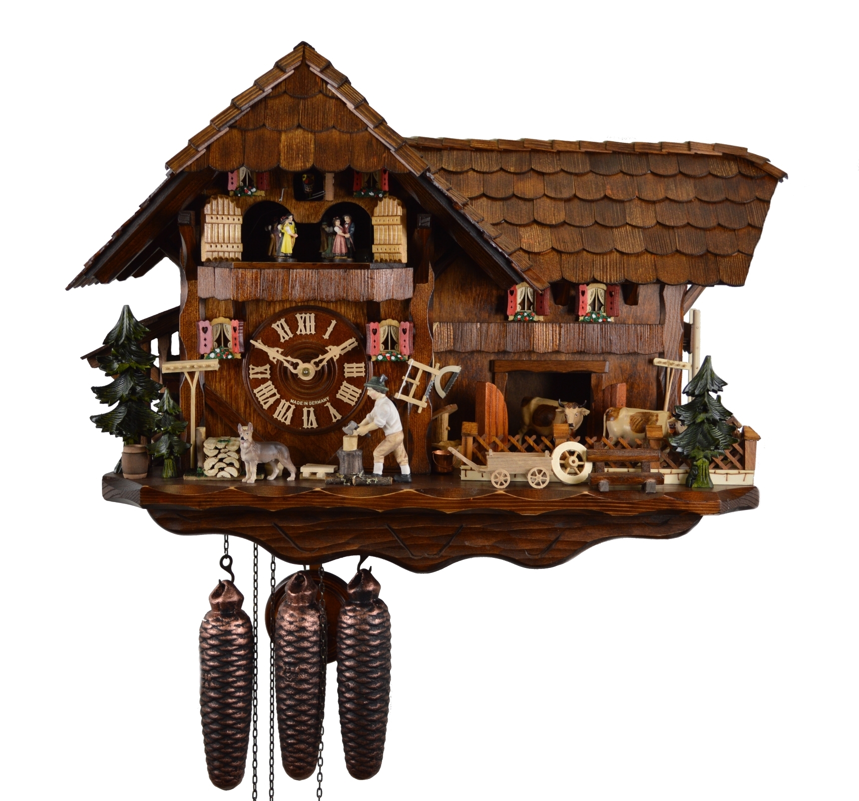 Kuckucksuhr "Bauernhof mit Stall"