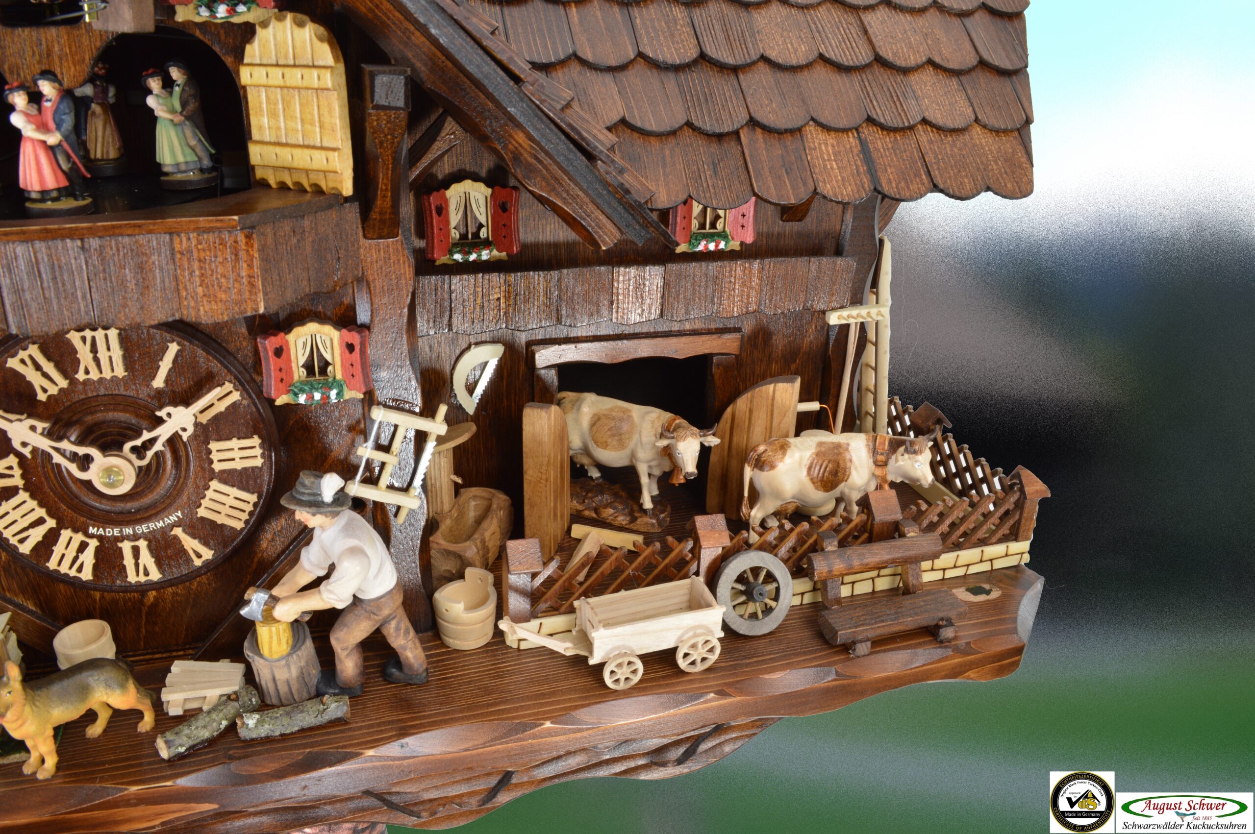Kuckucksuhr "Bauernhof mit Stall" – Bild 3