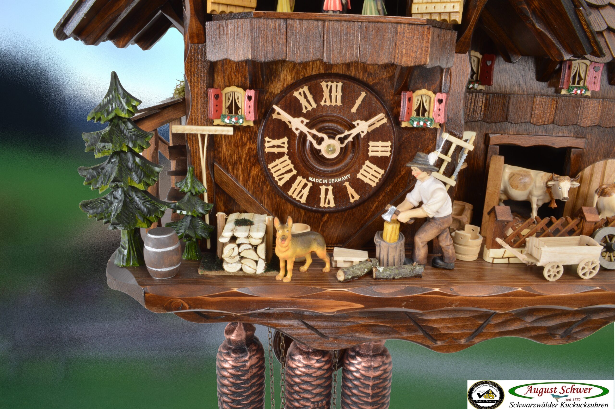 Kuckucksuhr "Bauernhof mit Stall" – Bild 4