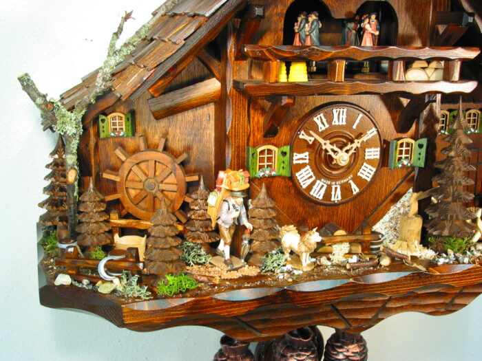 Kuckucksuhr Großer Schwarzwaldhof – Bild 4