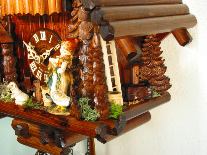 Kuckucksuhr Blockhütte Gänseliesel – Bild 5