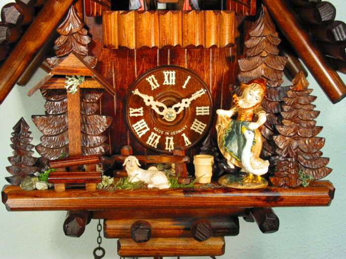 Kuckucksuhr Blockhütte Gänseliesel – Bild 4